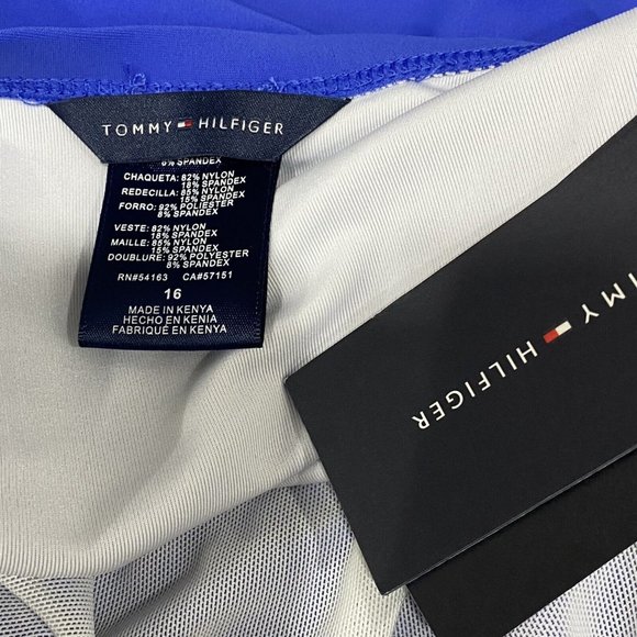 New Tommy Hilfiger Women's 16 Halter One Piece Padded Swimsuit 50+ UPF/SPF - Picture 8 of 10